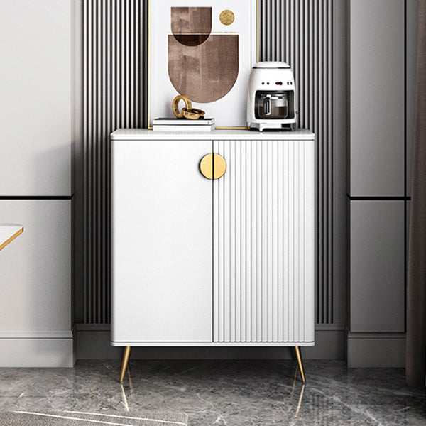 Wood Living Room Sideboard Cabinet Glam Credenza with Storage and Drawers