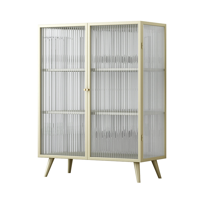 Steel Kitchen Sideboard Cabinet Modern Server Cabinet with Storage