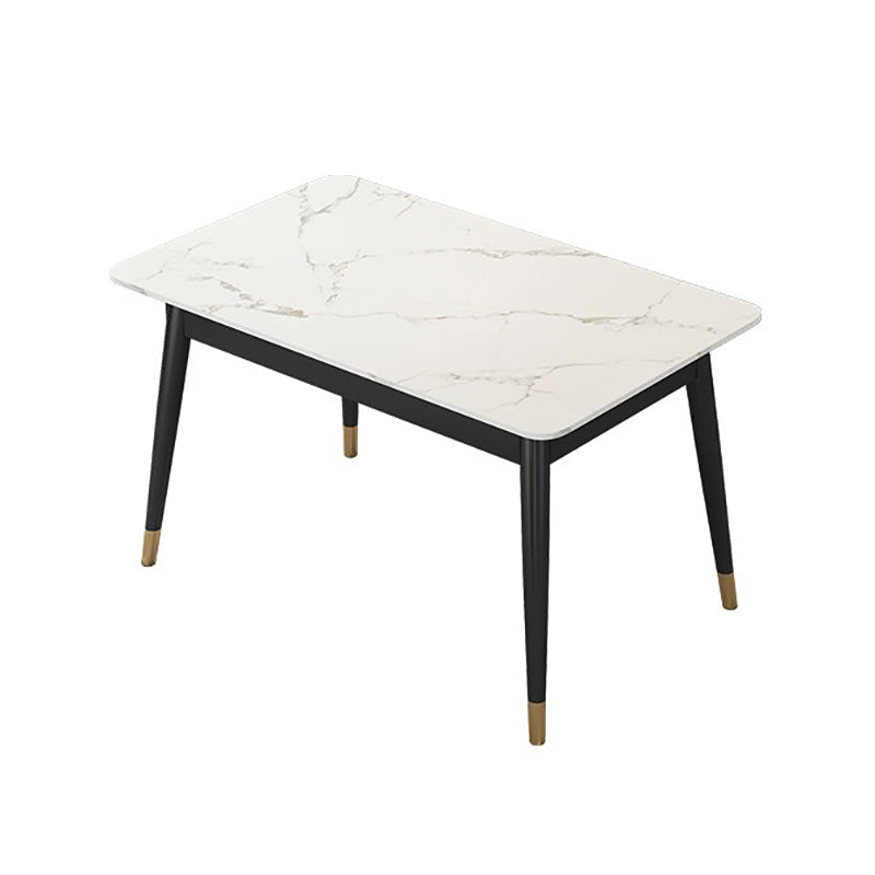 Traditional Luxury Dining Table Rectangle Sintered Stone Table for Home