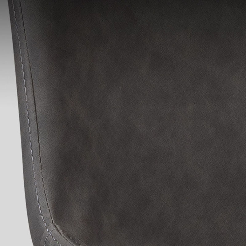 Leather Dining Side Chair Industrial Design Solid Back Dining Side Chairs