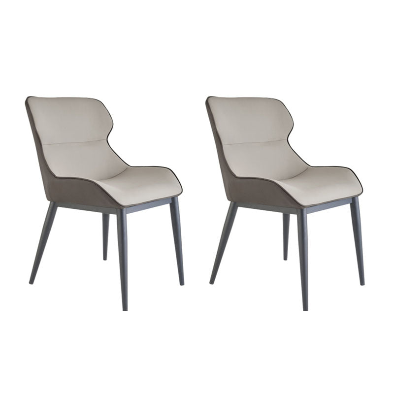 Contemporary Style Chair Kitchen Arm Wingback Chairs with Metal Legs
