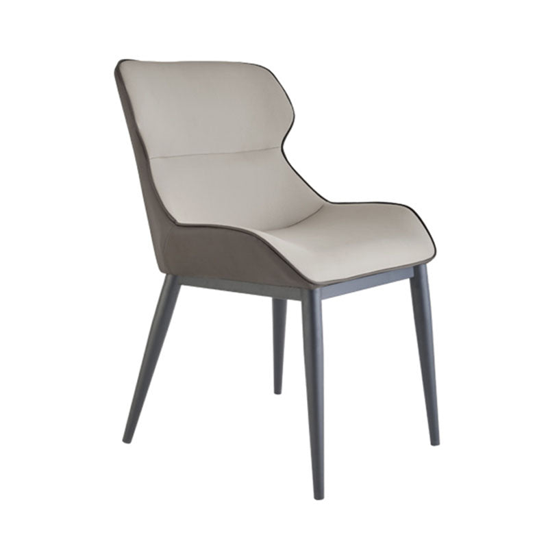Contemporary Style Chair Kitchen Arm Wingback Chairs with Metal Legs