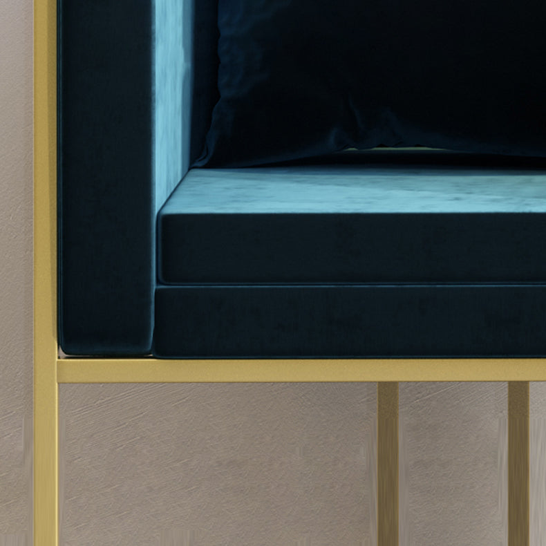 Scandinavian Armless Solid Back Chair for Home Fabric Dining Side Chair