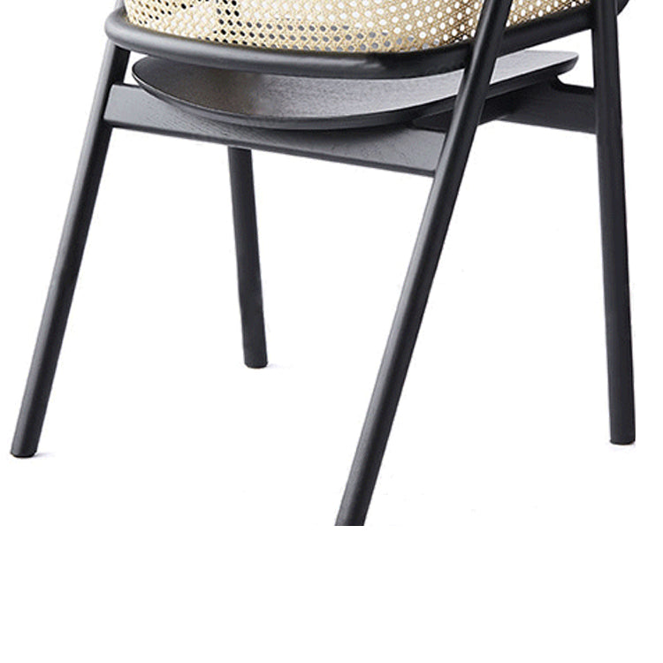 Wood Side Dining Chairs Nordic Style Open Back Dining Side Chair