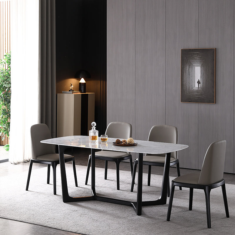 Modern Dining Room Side Chairs Ash Wood Armless Chairs for Home