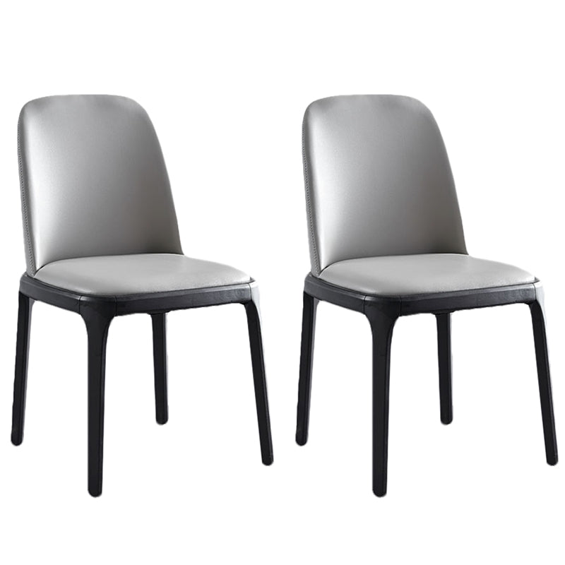 Modern Dining Room Side Chairs Ash Wood Armless Chairs for Home