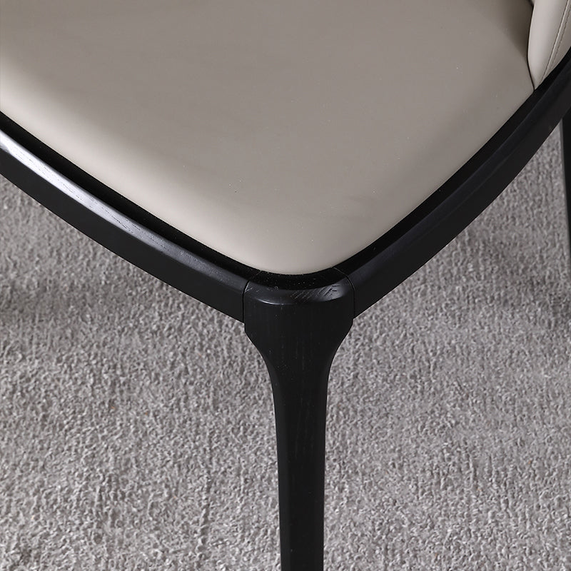 Modern Dining Room Side Chairs Ash Wood Armless Chairs for Home