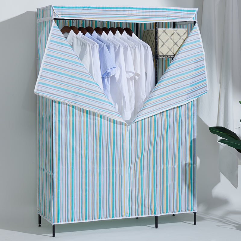 Contemporary Style Wardrobe Metal 1-Door Wardrobe Closet for Bedroom