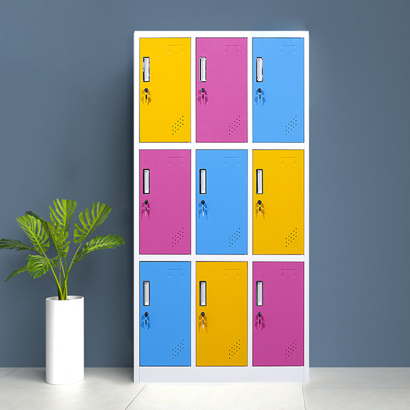 Contemporary Wardrobe Metal Wardrobe Closet with Shelves, 35.43" D x 16.54" W x 70.87" H