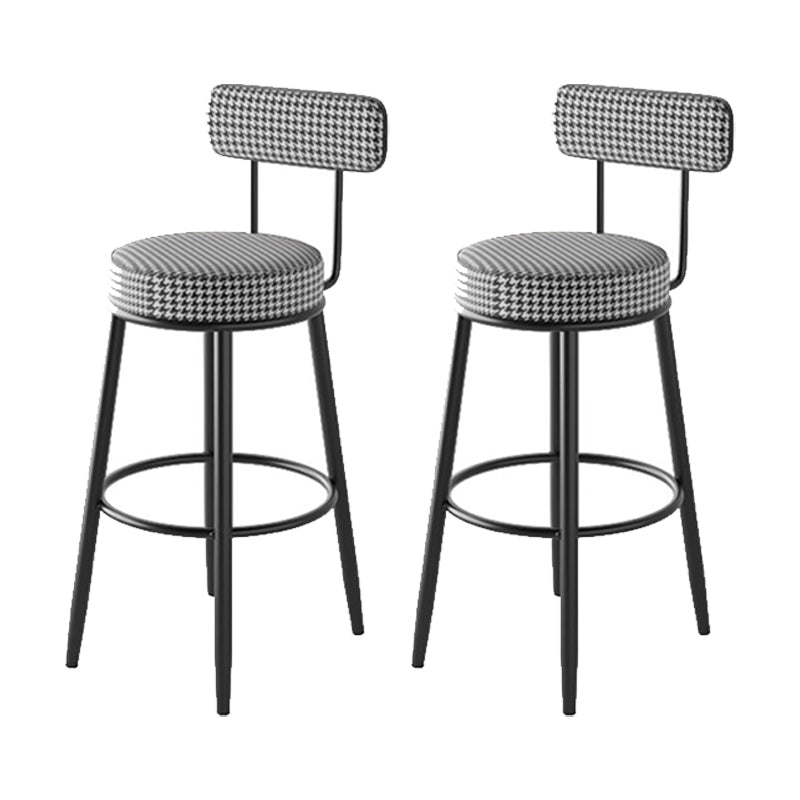 Industrial Footrest Counter Stool Low Back Armless Bar Chair
