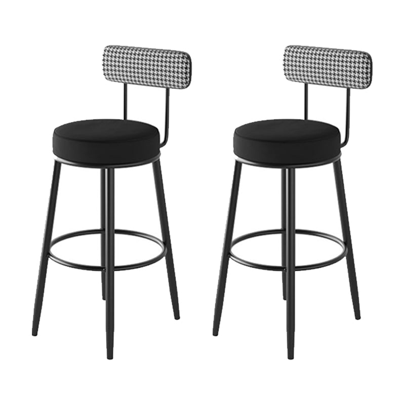 Industrial Footrest Counter Stool Low Back Armless Bar Chair