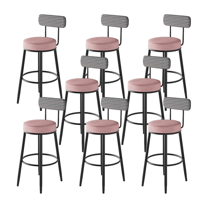 Industrial Footrest Counter Stool Low Back Armless Bar Chair