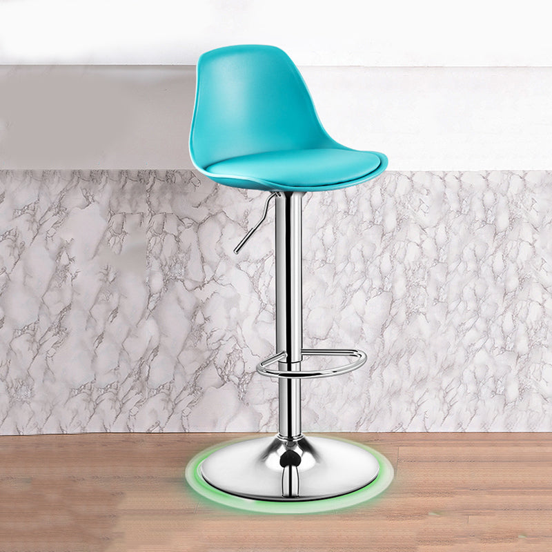 Modern Home Adjustable Height Stool Matte Finish Upholstered Barstools