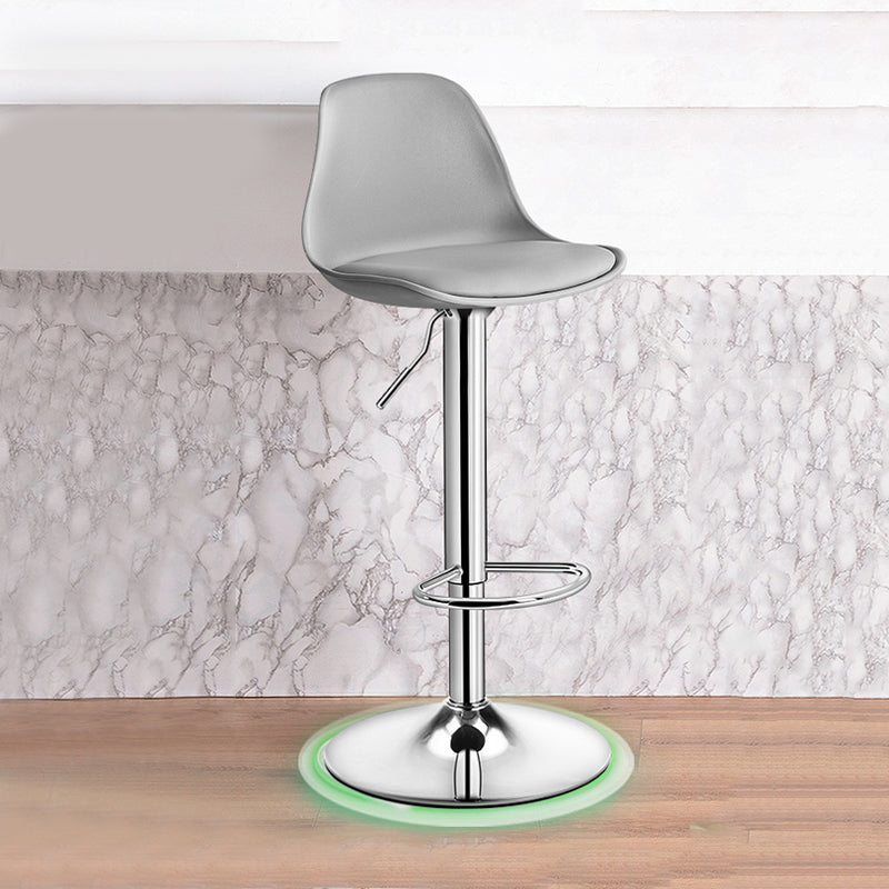 Modern Home Adjustable Height Stool Matte Finish Upholstered Barstools