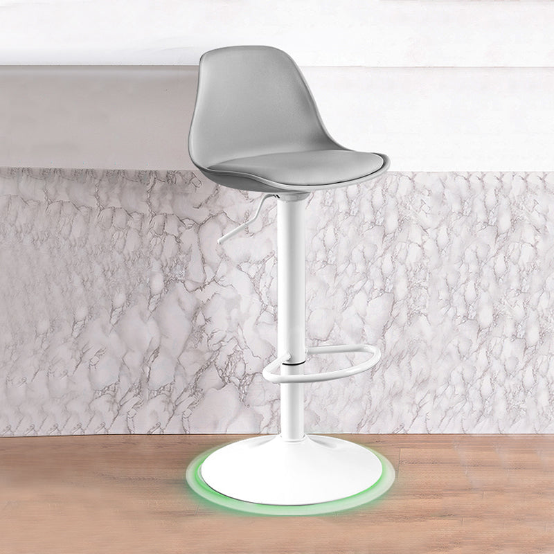 Modern Home Adjustable Height Stool Matte Finish Upholstered Barstools