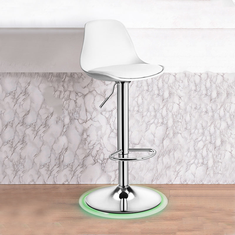 Modern Home Adjustable Height Stool Matte Finish Upholstered Barstools