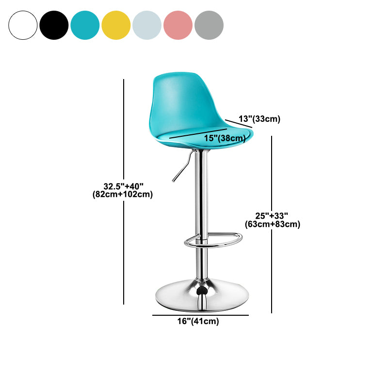 Modern Home Adjustable Height Stool Matte Finish Upholstered Barstools