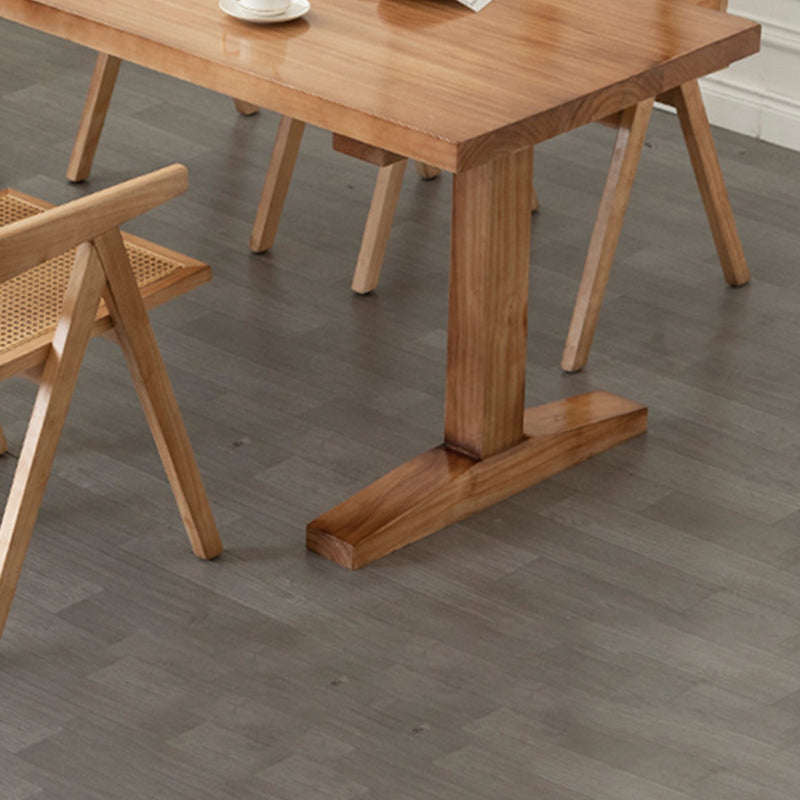 Solid Wood Dining Table Set 1/2/5 Pcs Rectangle Table with Arm Chairs