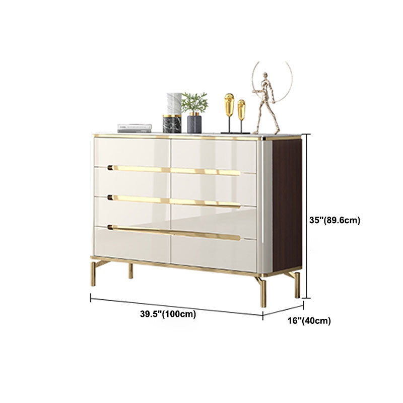15.75-inch Width Storage Chest Stone Top Storage Chest Dresser for Bedroom