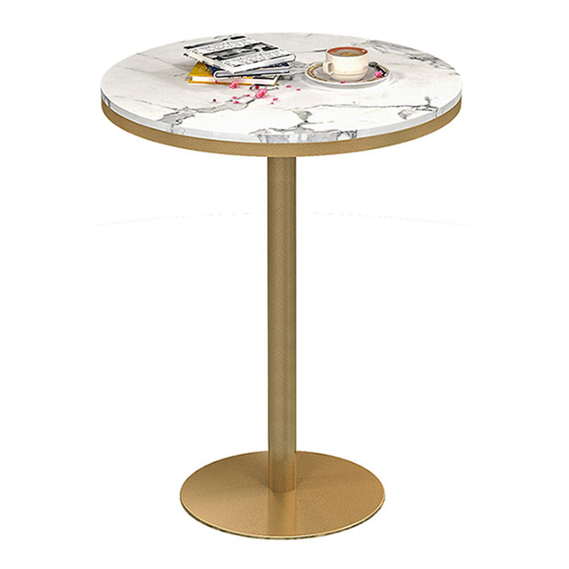 Glam 1/2/5 Pieces Sintered Stone Bar Table Set Round Counter Set for Home Use