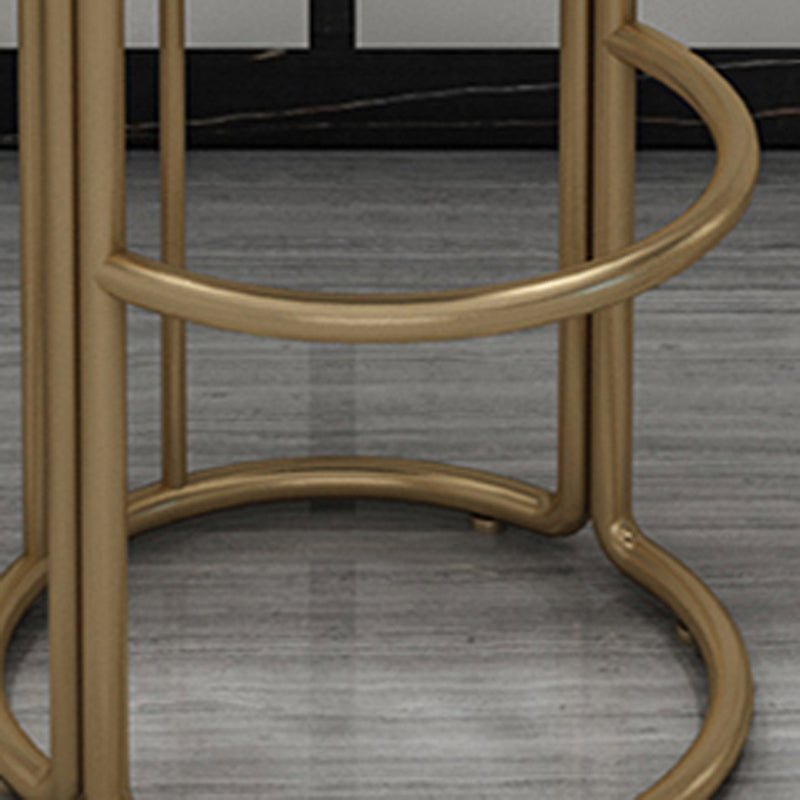 Glam 1/2/5 Pieces Sintered Stone Bar Table Set Round Counter Set for Home Use