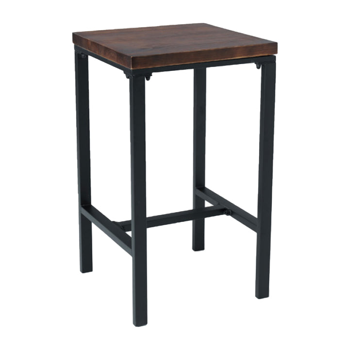 Industrial 1/3/4/5 Pieces Bar Table Set Square Pine Wood Counter Table for Cafe