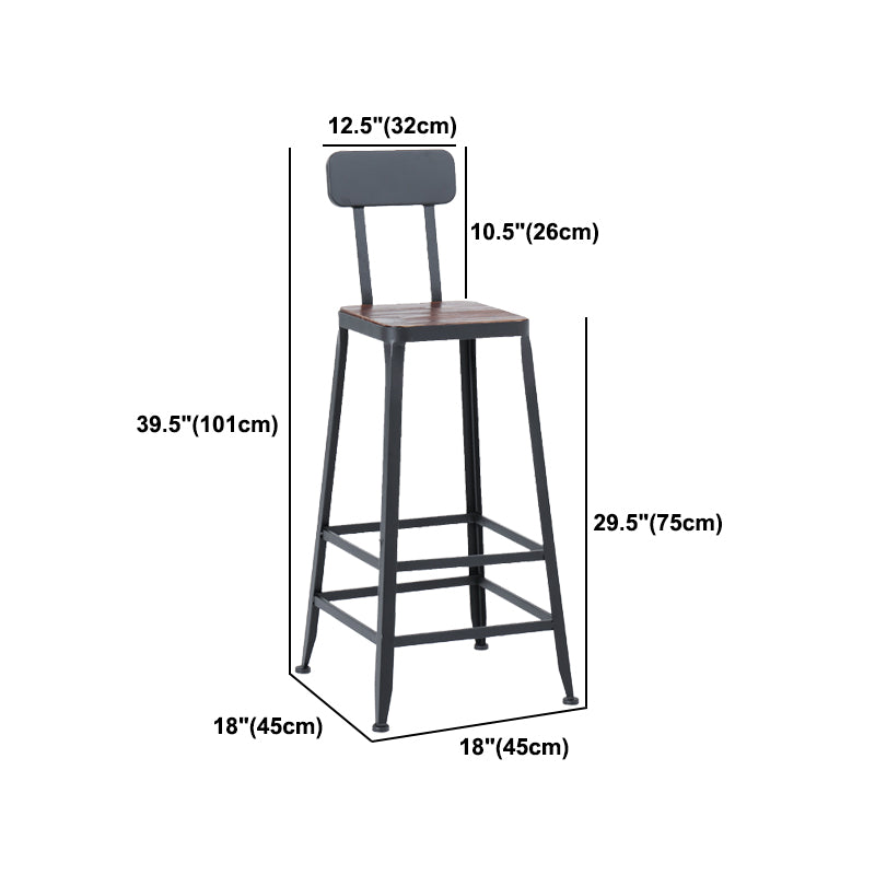 Industrial 1/3/4/5 Pieces Bar Table Set Square Pine Wood Counter Table for Cafe