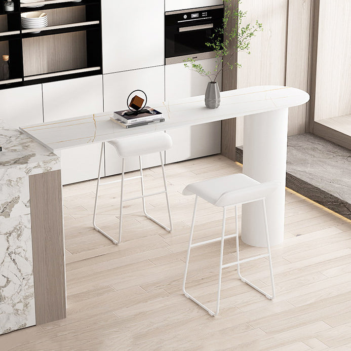 Modern 1/2/5 Pieces Sintered Stone Pub Table Set Metal Table Counter Table