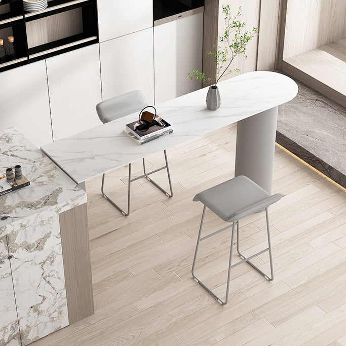 Modern 1/2/5 Pieces Sintered Stone Pub Table Set Metal Table Counter Table