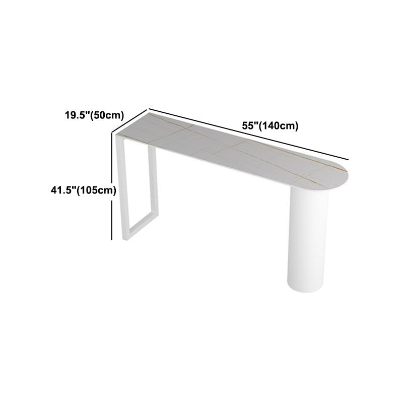 Modern 1/2/3/5 Pieces Bar Table Set Rectangle Stone Bar Table with High Stools