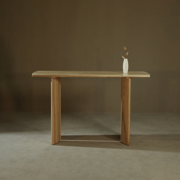 Glam Solid Wood Counter Wine Table Double Pedestal Living Room Bar Table