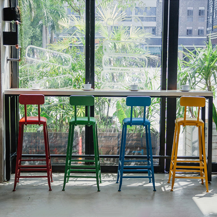 Glam Indoor Event and Cocktail Table Rectangle Trestle Bar Stool Table