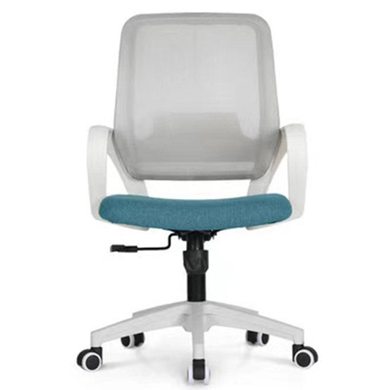 Modern Computer Chair Fixed Armrest Chair Nylon Desk Chair with Wheels