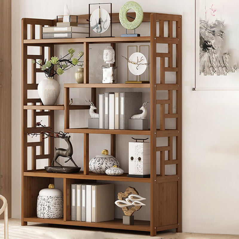 9.84" Wide Modern Wooden Shelf Bookcase Matte Finish Etagere Bookshelf