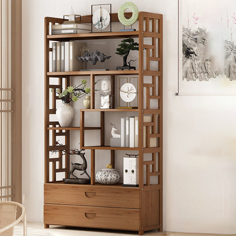 9.84" Wide Modern Wooden Shelf Bookcase Matte Finish Etagere Bookshelf