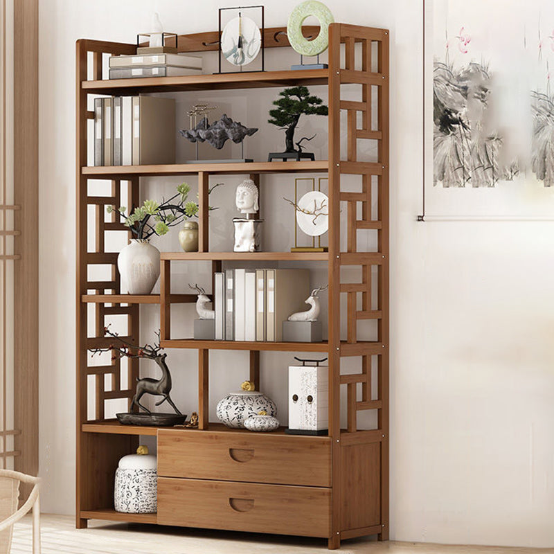 9.84" Wide Modern Wooden Shelf Bookcase Matte Finish Etagere Bookshelf