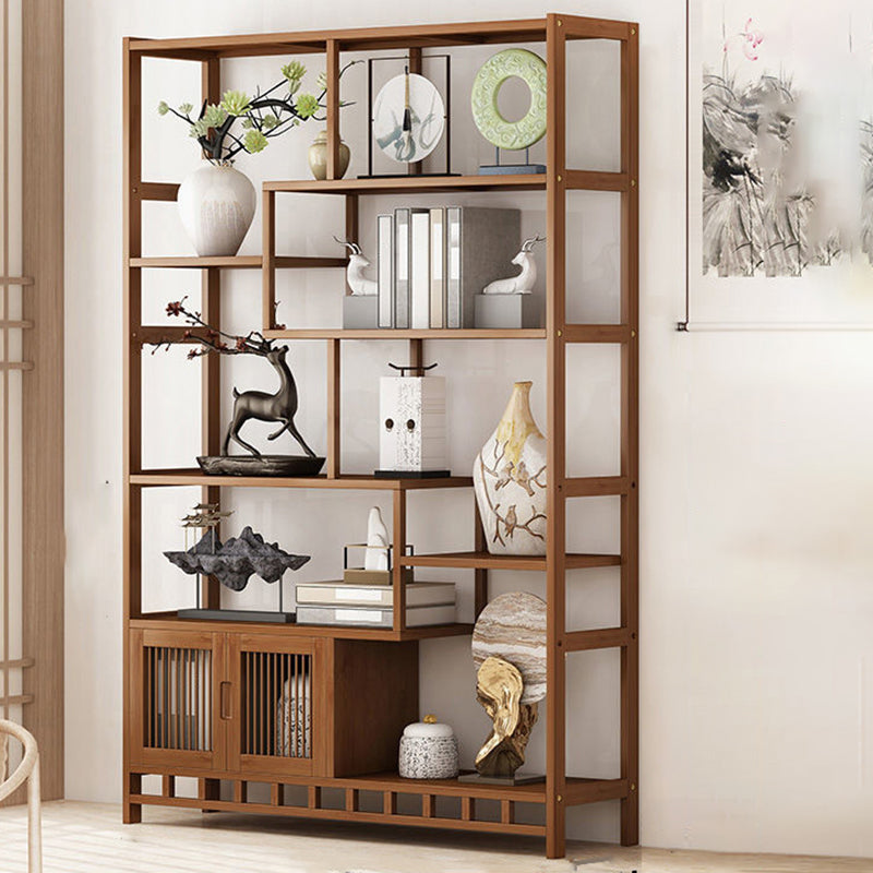 9.84" Wide Modern Wooden Shelf Bookcase Matte Finish Etagere Bookshelf
