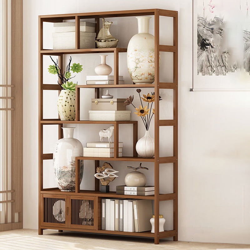 9.84" Wide Modern Wooden Shelf Bookcase Matte Finish Etagere Bookshelf