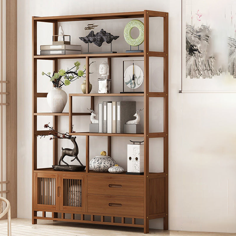 9.84" Wide Modern Wooden Shelf Bookcase Matte Finish Etagere Bookshelf