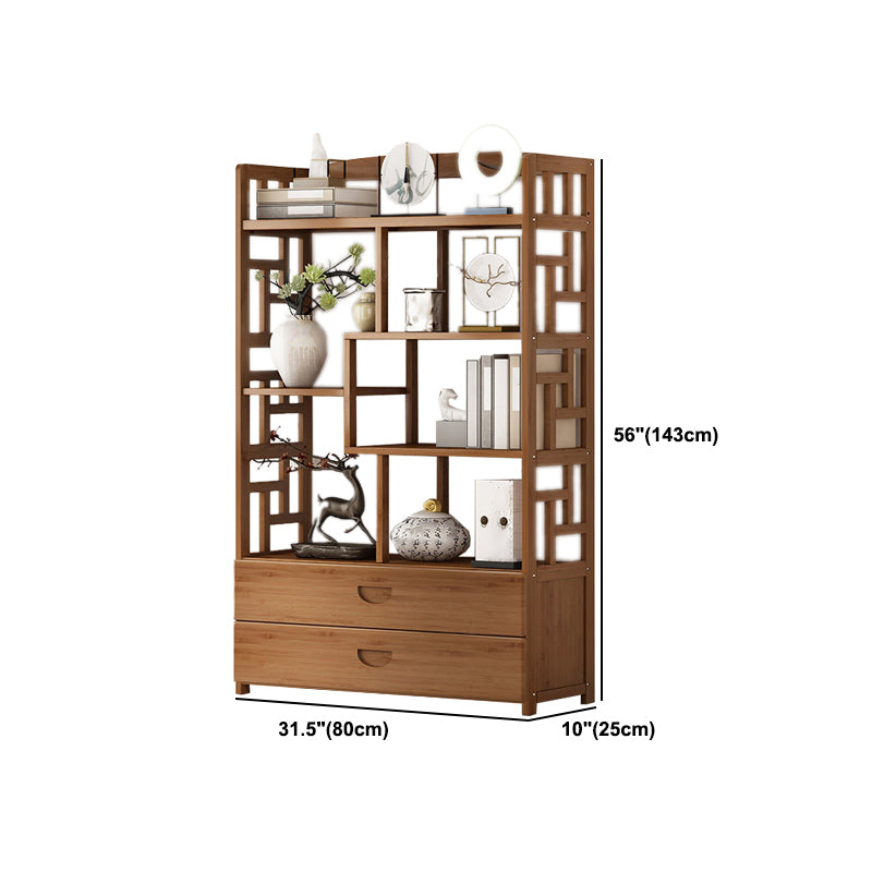 9.84" Wide Modern Wooden Shelf Bookcase Matte Finish Etagere Bookshelf