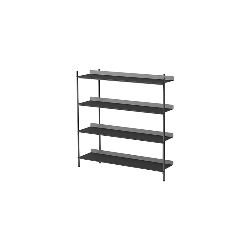 Etagere Shelf Bookcase Contemporary Metal Book Shelf for Study Room