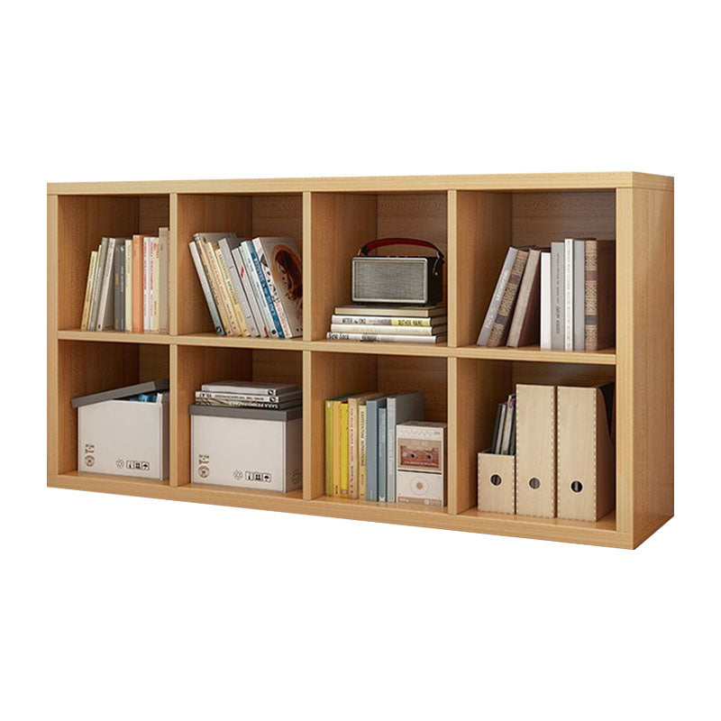 Contemporary Engineered Wood Bookshelf Closed Back Shelf Bookcase for Home