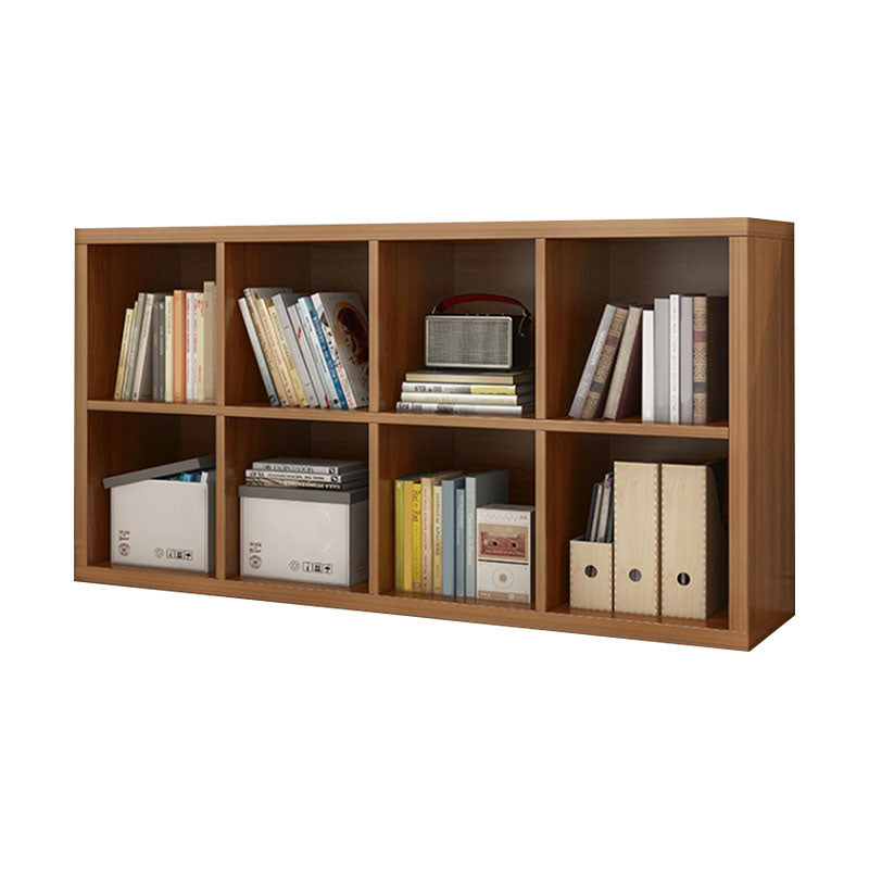 Contemporary Engineered Wood Bookshelf Closed Back Shelf Bookcase for Home