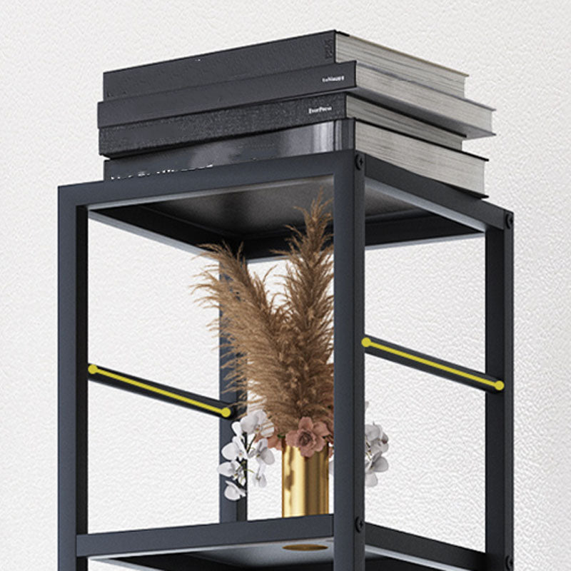 Contemporary Metal Book Shelf Open Home Shelf Bookcase with Shelves