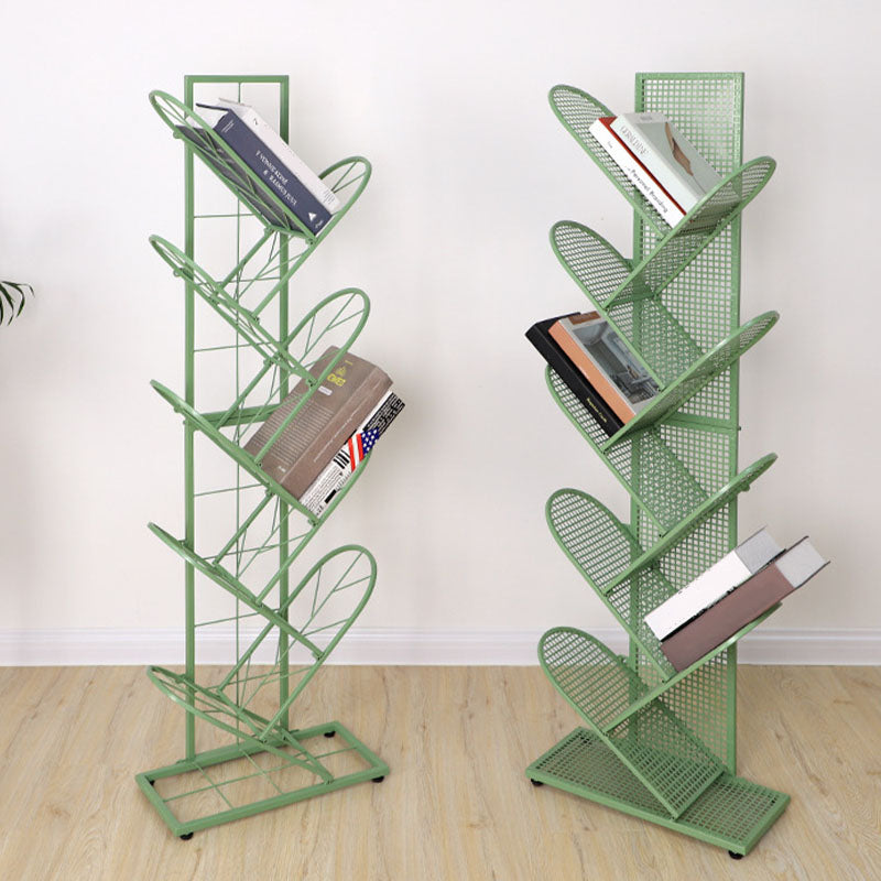 Contemporary Metal Book Shelf Vertical Etagere Shelf Bookcase for Study Room