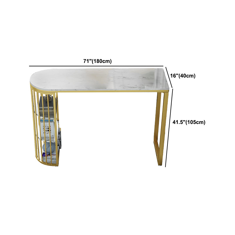 Glam 1/3 Pieces Bar Table Set Stone Counter Table with High Stools for Living Room