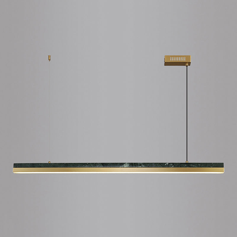 Modern Style Linear Island Light Fixture Metal 1- Light Island Lighting Fixture