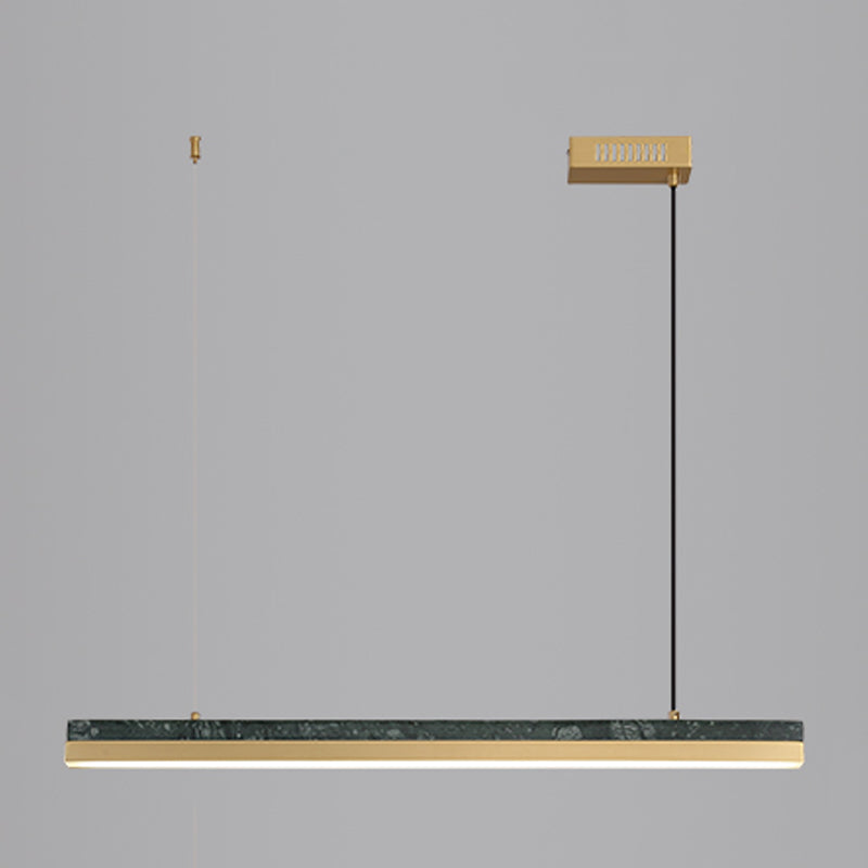 Modern Style Linear Island Light Fixture Metal 1- Light Island Lighting Fixture