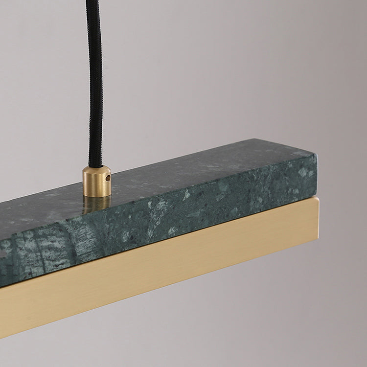 Modern Style Linear Island Light Fixture Metal 1- Light Island Lighting Fixture