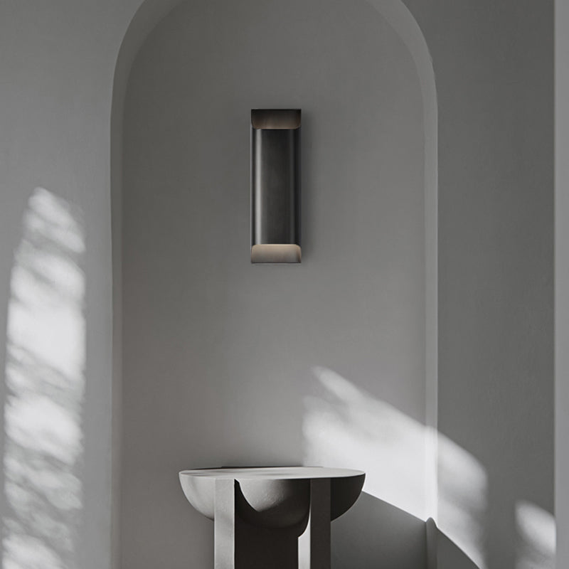 Square Shade Metal Wall Sconce Modern Style Multi Lights Wall Lighting Fixtures in Black